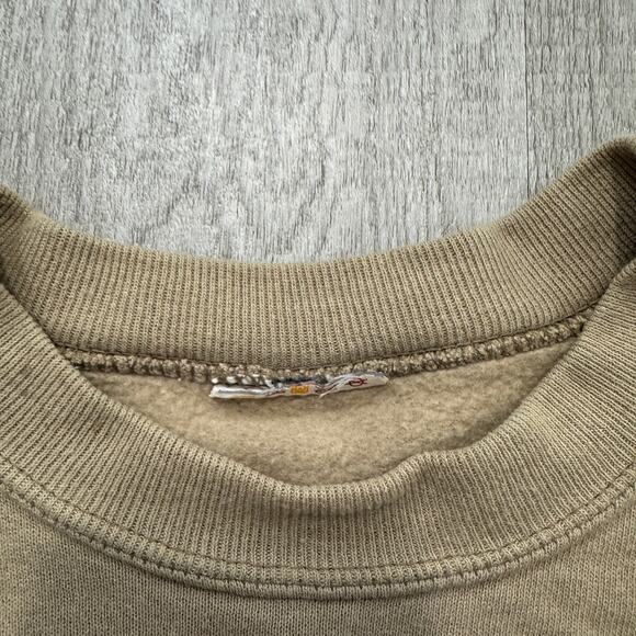 Vintage Michigan Lighthouses Sweatshirt Men's Medium Brown 90s Crewneck Lake - Picture 4 of 6